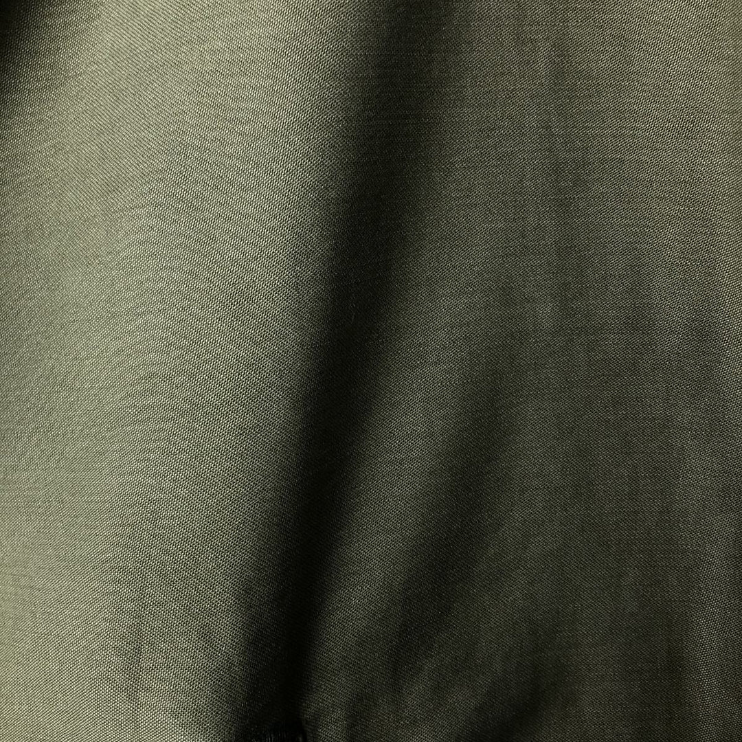 US Army A-2 Military Deck Jacket, Men's Size L unclear Khaki type Vintage Second Hand