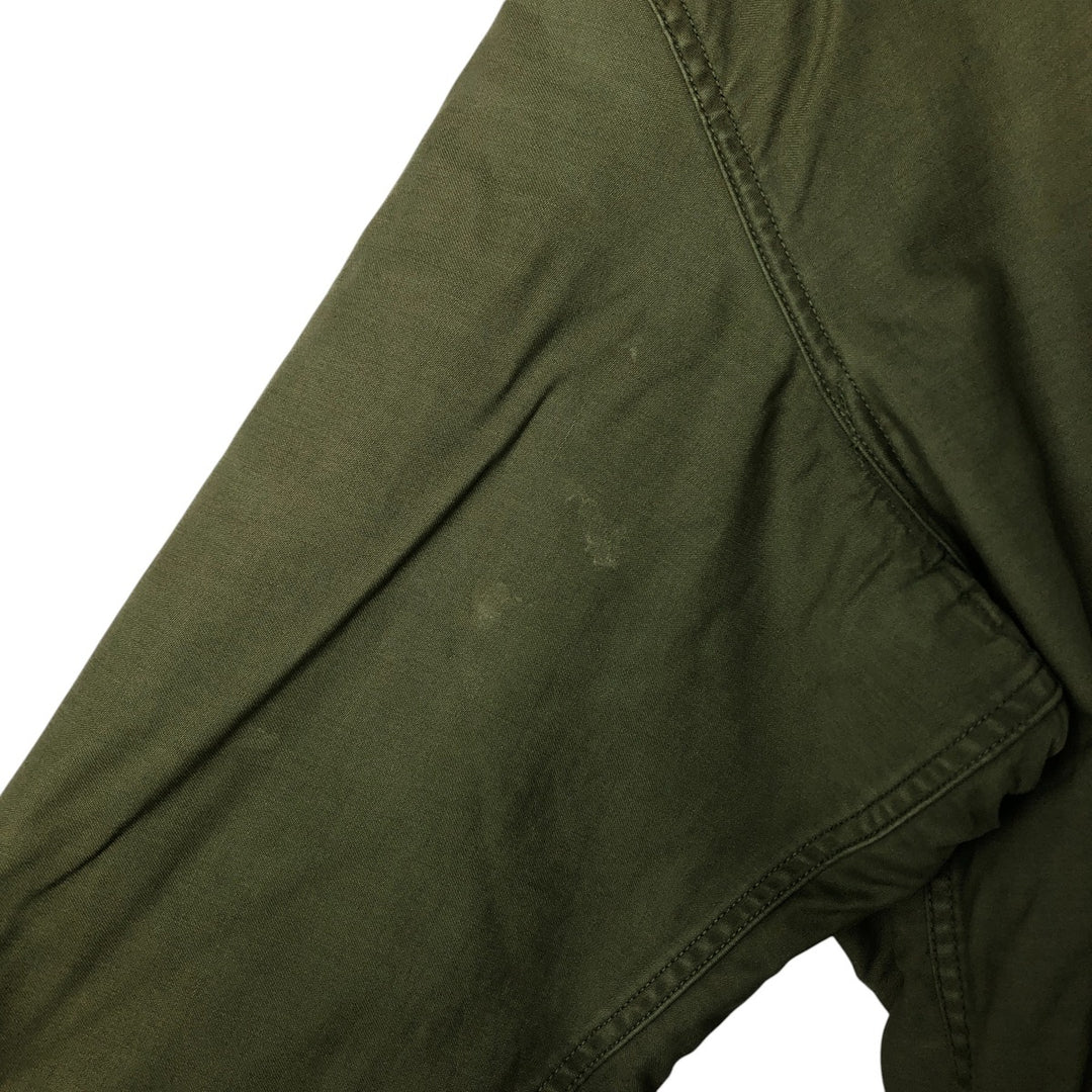 US Army A-2 Military Deck Jacket, Men's Size L unclear Khaki type Vintage Second Hand