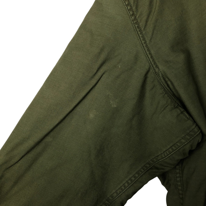 US Army A-2 Military Deck Jacket, Men's Size L unclear Khaki type Vintage Second Hand