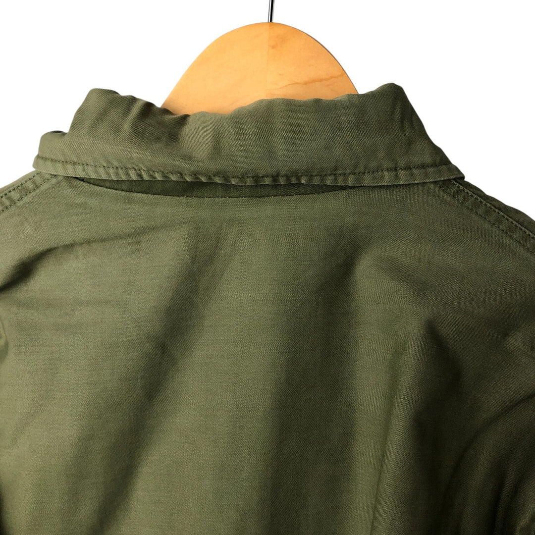 US Army A-2 Military Deck Jacket, Men's Size L unclear Khaki type Vintage Second Hand