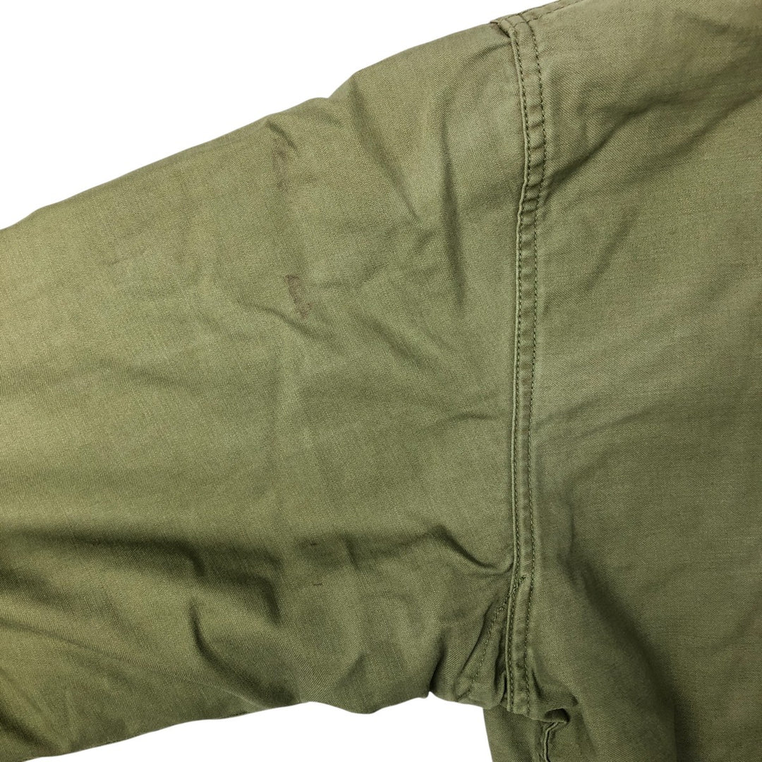 US Army A-2 Military Deck Jacket, Men's Size L unclear Khaki type Vintage Second Hand