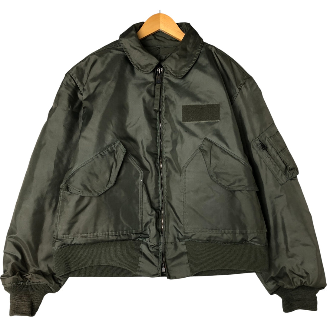 80's US military actual product CWU-45 Aromatic polyamide Khaki type Vintage Second Hand