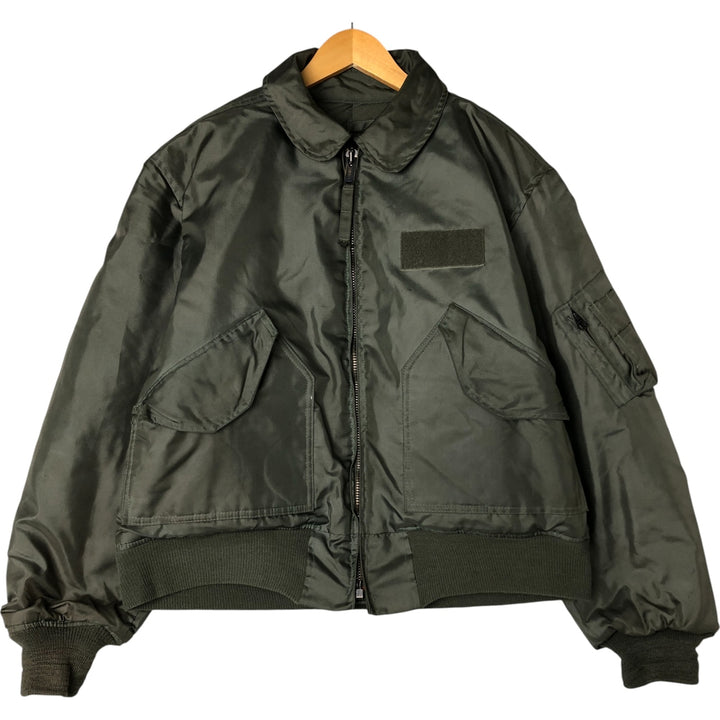 80's US military actual product CWU-45 Aromatic polyamide Khaki type Vintage Second Hand