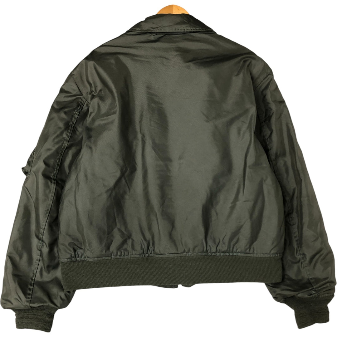 80's US military actual product CWU-45 Aromatic polyamide Khaki type Vintage Second Hand