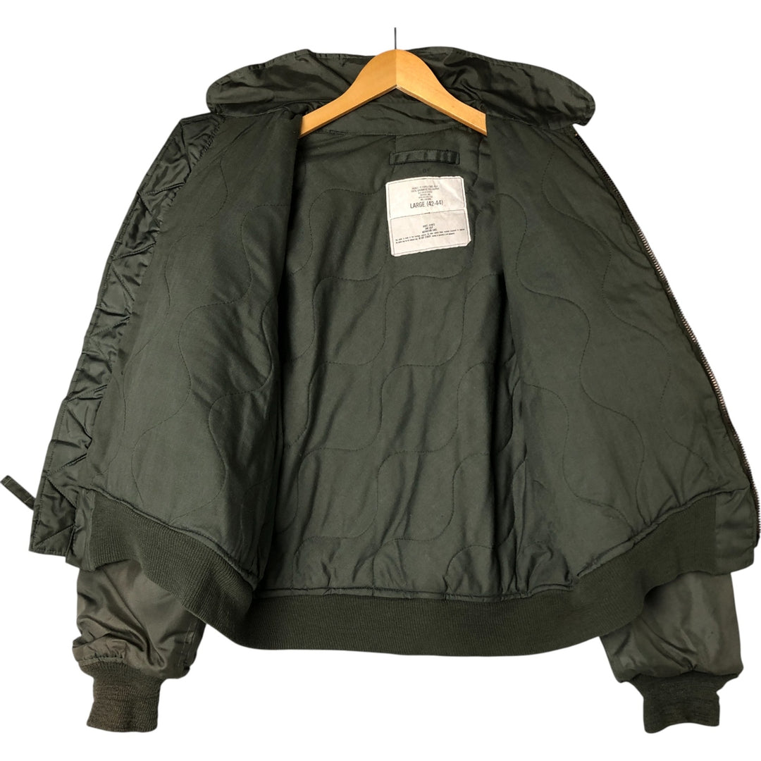 80's US military actual product CWU-45 Aromatic polyamide Khaki type Vintage Second Hand