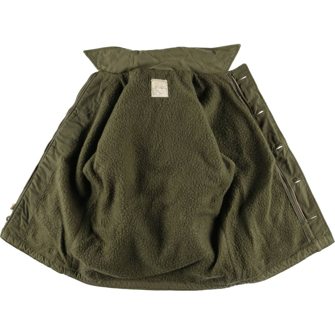 Authentic 1970'S US Navy A-2 Deck Jacket with Back Stencil, Made in USA, Small (34-36), Men's Size Small unclear Khaki type Vintage Second Hand