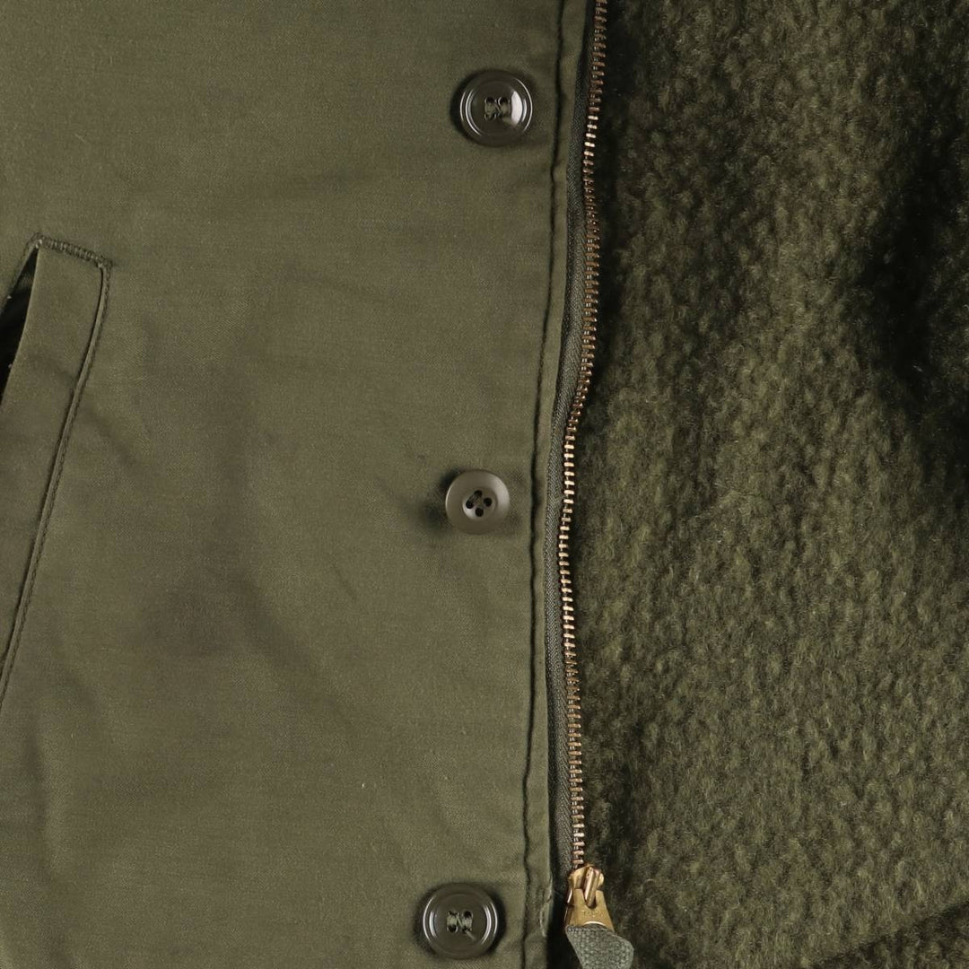 Authentic 1970'S US Navy A-2 Deck Jacket with Back Stencil, Made in USA, Small (34-36), Men's Size Small unclear Khaki type Vintage Second Hand