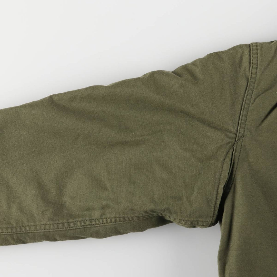 Authentic 1970'S US Navy A-2 Deck Jacket with Back Stencil, Made in USA, Small (34-36), Men's Size Small unclear Khaki type Vintage Second Hand