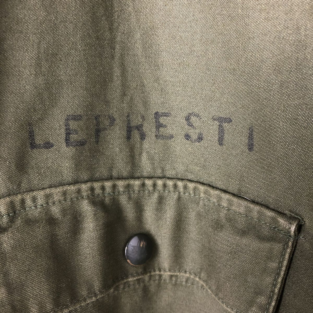 Vintage A-2 stenciled military deck jacket, size M, men's unclear Khaki type Vintage Second Hand