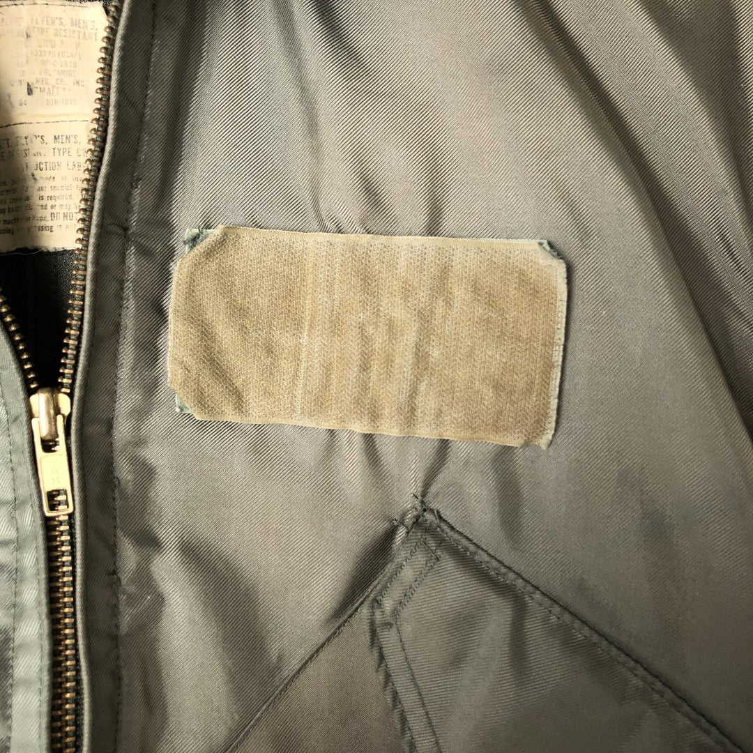 80's US military actual product CWU-36 polyamide Khaki type Vintage Second Hand