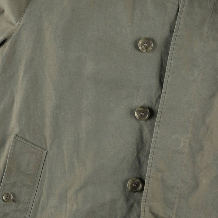 Burberry's 100% cotton iridescent Balmacaan coat, made in England, size M. cotton green type Vintage Second Hand