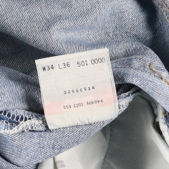 2000'S Levi's 501-0000 Straight Denim Pants, Made in USA, Men's Size W32 cotton blue type Vintage Second Hand