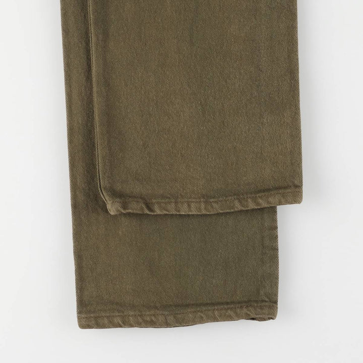 90'S Levi's 501-0666 Straight Denim Pants, Made in USA, Men's, Size W29, Vintage cotton Khaki type sage green Vintage Second Hand