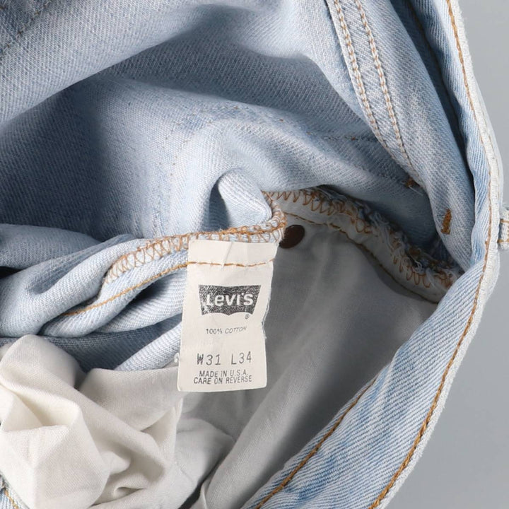 90'S Levi's 501-0134 Straight Denim Pants Made in USA Men's W30 Vintage cotton blue type Vintage Second Hand
