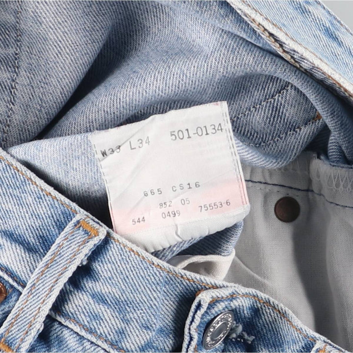 90'S Levi's 501-0134 Straight Denim Pants Made in USA Men's W31 Vintage cotton blue type Vintage Second Hand