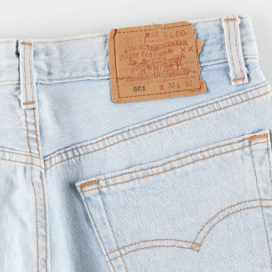 90'S Levi's 501-0134 Straight Denim Pants Made in USA Men's W31 Vintage cotton blue type Vintage Second Hand