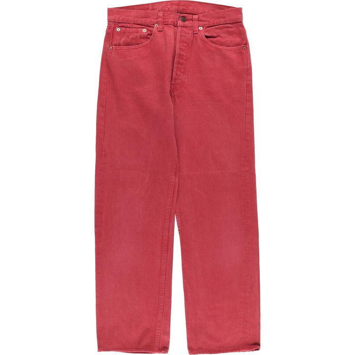 90s-00'S Vintage Levi's 501-0668 Straight-leg Denim Pants, Made in the USA, Men's Size W30 cotton red type Vintage Second Hand
