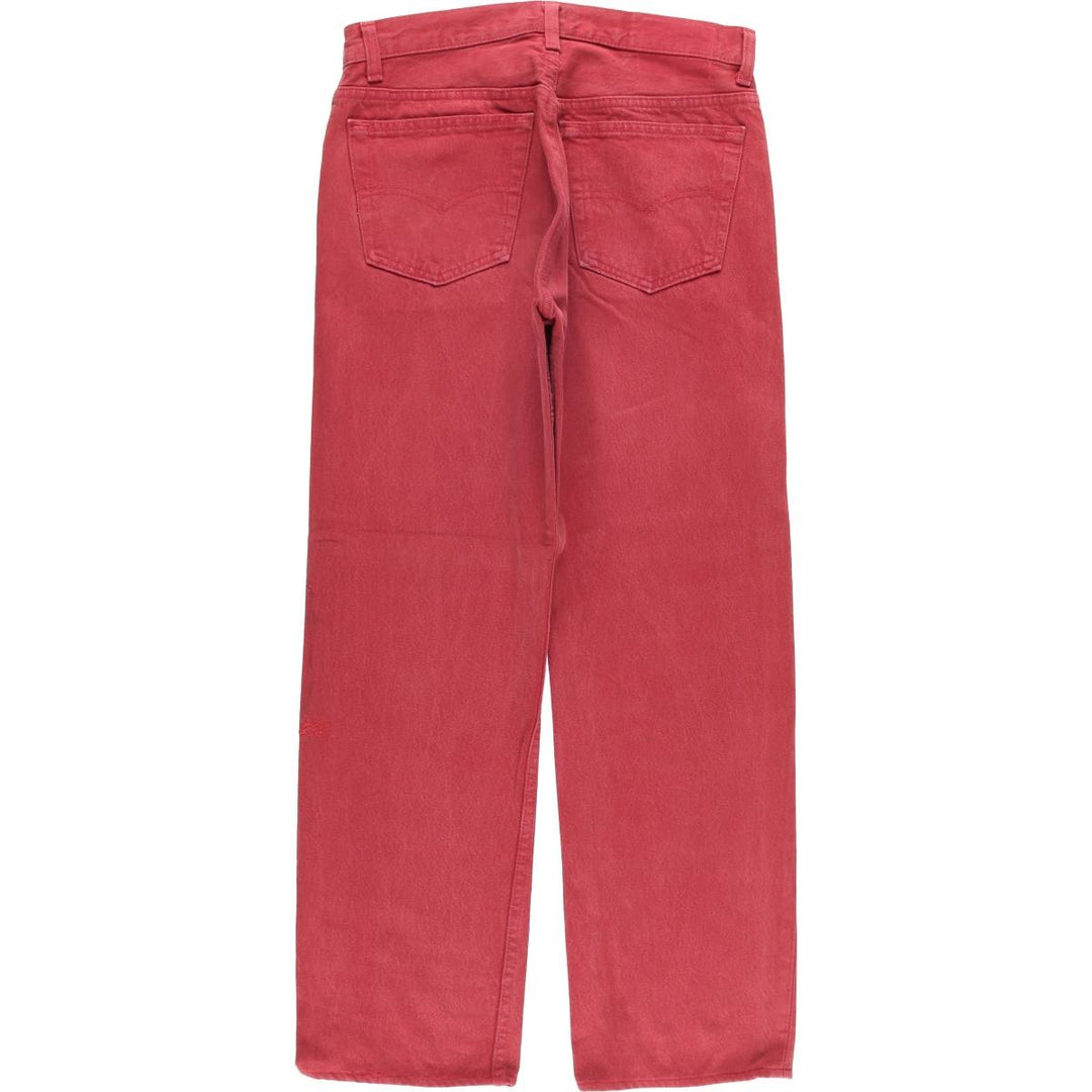 90s-00'S Vintage Levi's 501-0668 Straight-leg Denim Pants, Made in the USA, Men's Size W30 cotton red type Vintage Second Hand