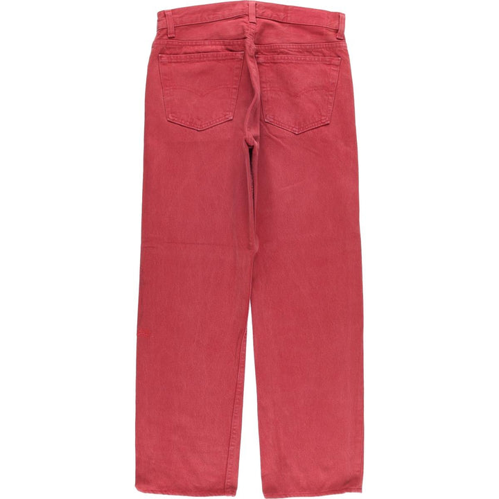 90s-00'S Vintage Levi's 501-0668 Straight-leg Denim Pants, Made in the USA, Men's Size W30 cotton red type Vintage Second Hand