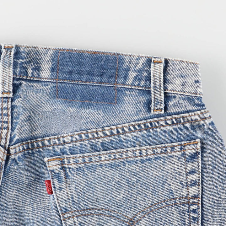 90'S Levi's Chemical Wash Straight Denim Pants, Men's, Size W34, Vintage unclear blue type Vintage Second Hand