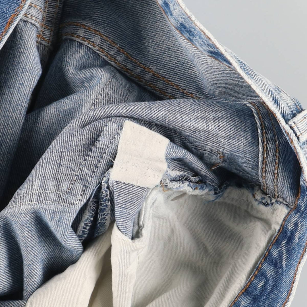 90'S Levi's Chemical Wash Straight Denim Pants, Men's, Size W34, Vintage unclear blue type Vintage Second Hand