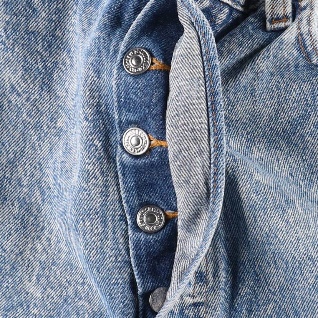 90'S Levi's Chemical Wash Straight Denim Pants, Men's, Size W34, Vintage unclear blue type Vintage Second Hand