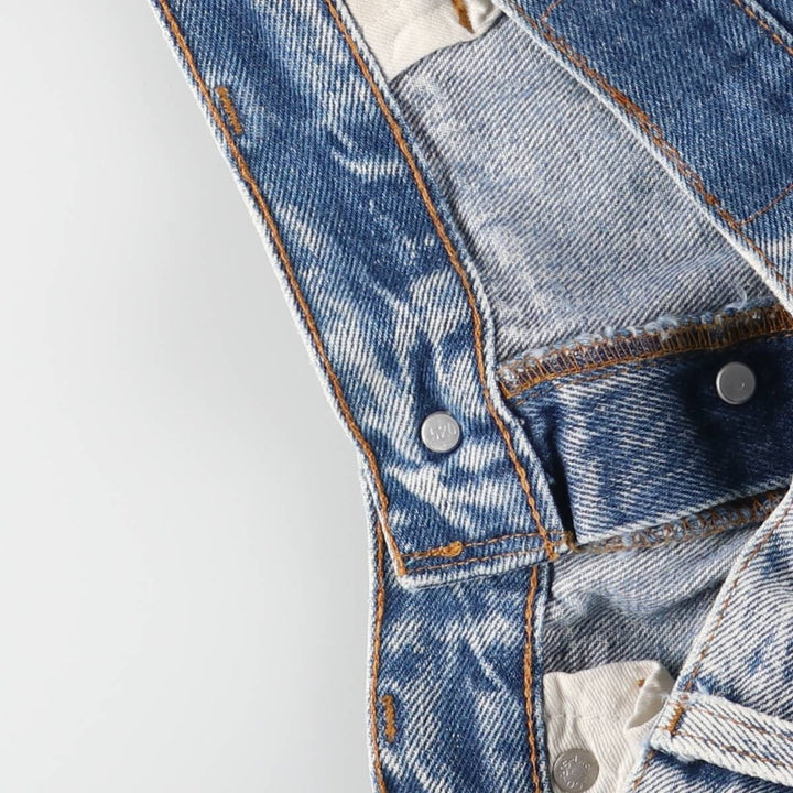 90'S Levi's Chemical Wash Straight Denim Pants, Men's, Size W34, Vintage unclear blue type Vintage Second Hand