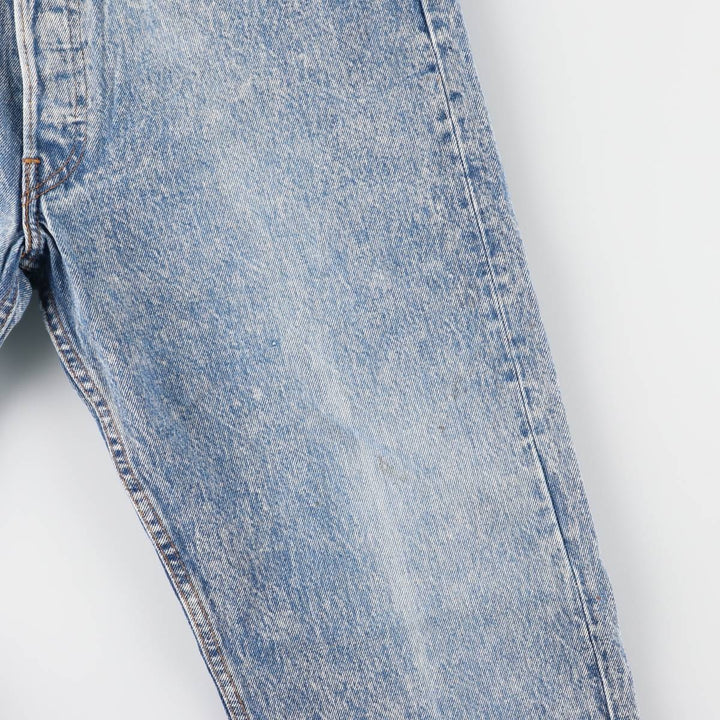 90'S Levi's Chemical Wash Straight Denim Pants, Men's, Size W34, Vintage unclear blue type Vintage Second Hand