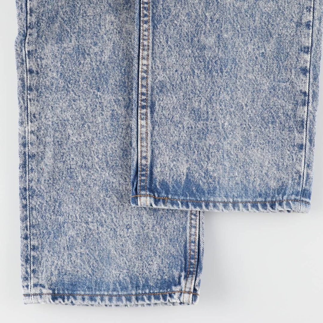 90'S Levi's Chemical Wash Straight Denim Pants, Men's, Size W34, Vintage unclear blue type Vintage Second Hand