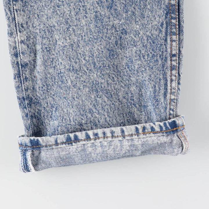 90'S Levi's Chemical Wash Straight Denim Pants, Men's, Size W34, Vintage unclear blue type Vintage Second Hand