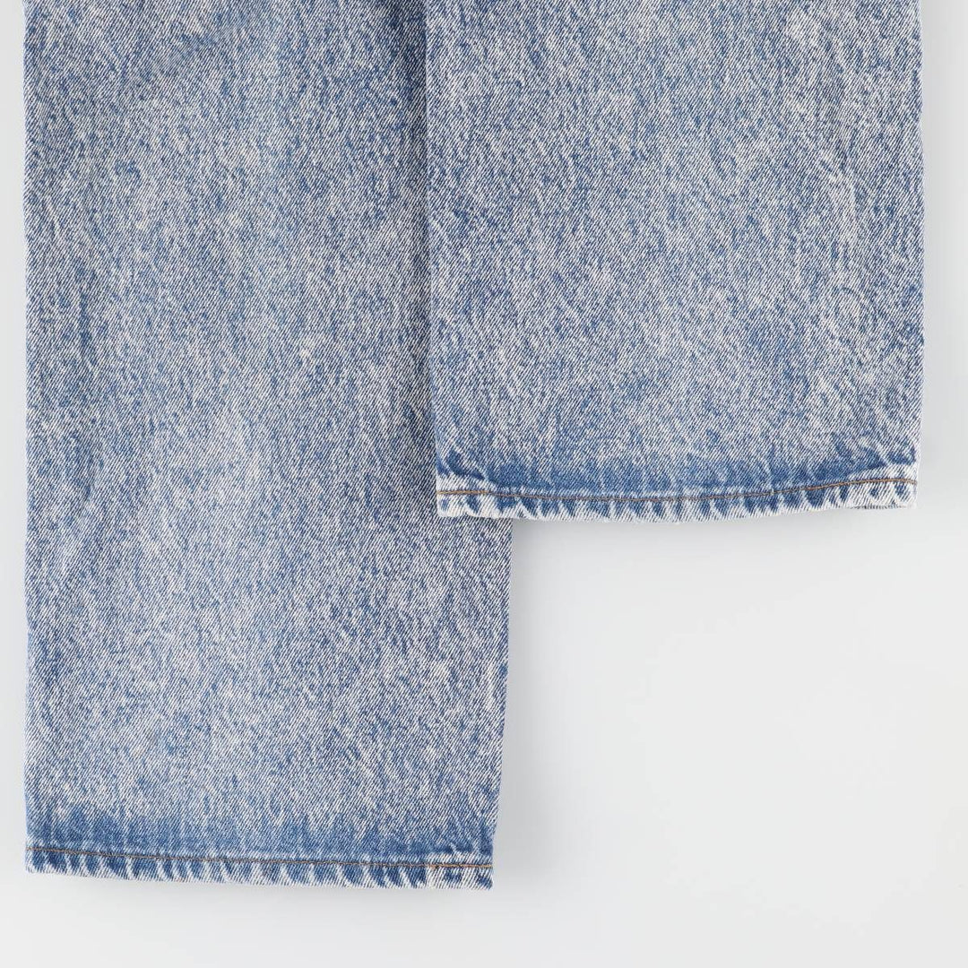 90'S Levi's Chemical Wash Straight Denim Pants, Men's, Size W34, Vintage unclear blue type Vintage Second Hand