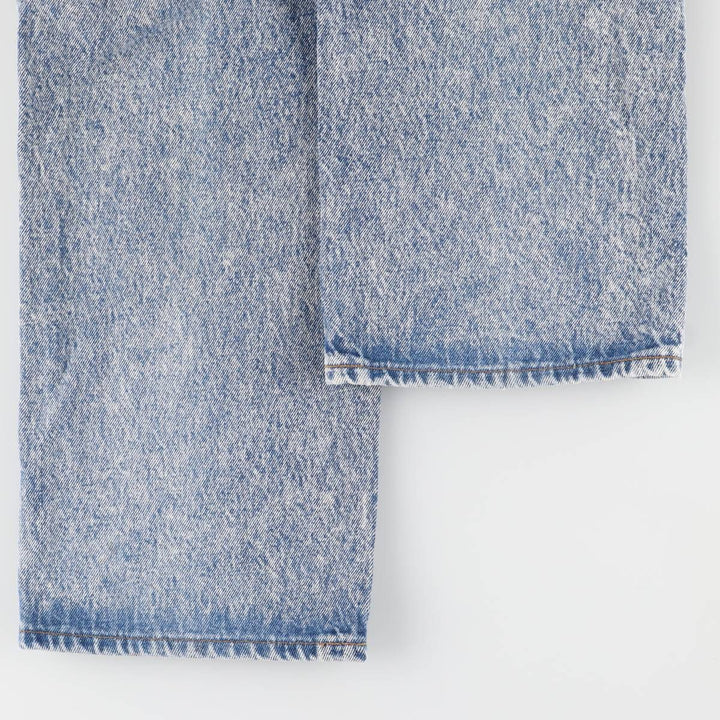 90'S Levi's Chemical Wash Straight Denim Pants, Men's, Size W34, Vintage unclear blue type Vintage Second Hand