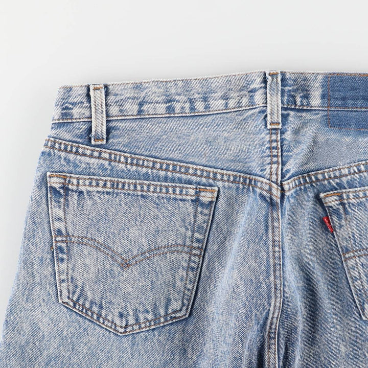 90'S Levi's Chemical Wash Straight Denim Pants, Men's, Size W34, Vintage unclear blue type Vintage Second Hand