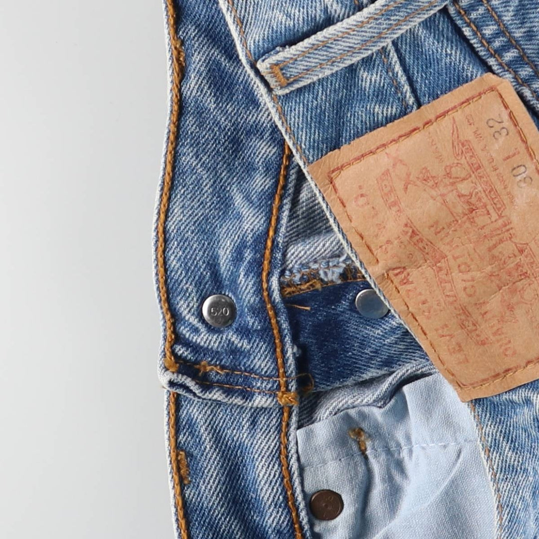 90'S Levi's 501-0193 Straight Denim Pants Made in USA Men's W29 Vintage cotton blue type Vintage Second Hand