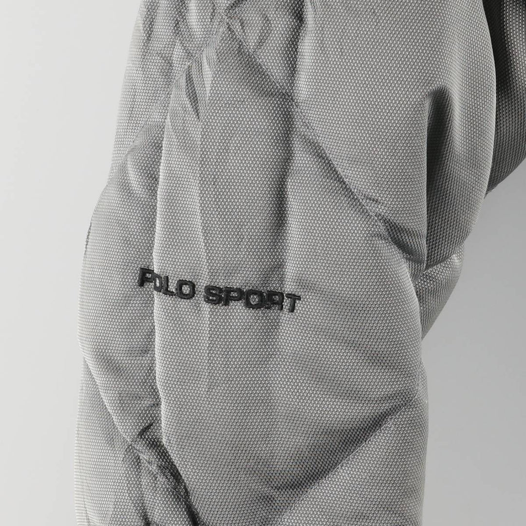 Ralph Lauren POLO SPORT reversible down jacket, men's size small Nylon gray type Vintage Second Hand
