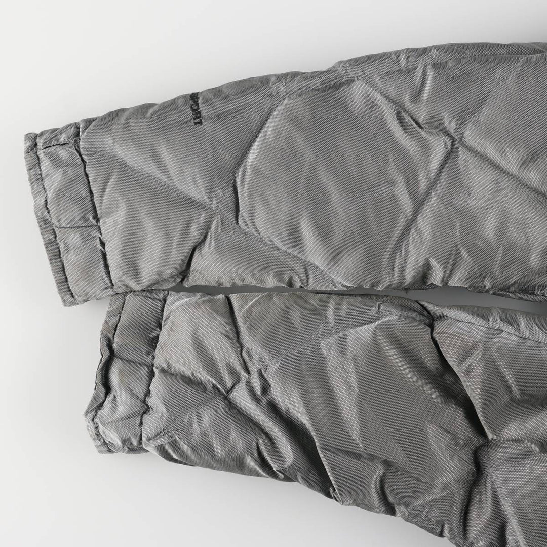Ralph Lauren POLO SPORT reversible down jacket, men's size small Nylon gray type Vintage Second Hand