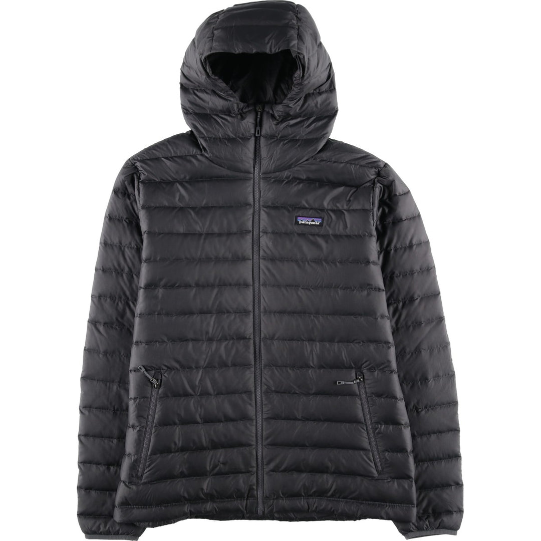 Patagonia Down Sweater Hoodie 84701FA18 Ripstop Hooded Goose Down Jacket, Men's Size L recycled polyester gray type Vintage Second Hand