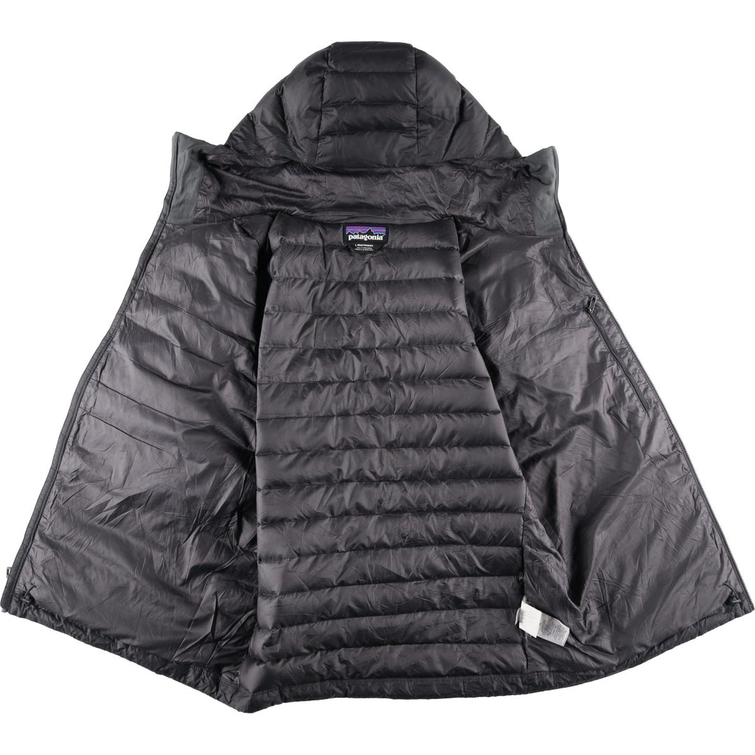 Patagonia Down Sweater Hoodie 84701FA18 Ripstop Hooded Goose Down Jacket, Men's Size L recycled polyester gray type Vintage Second Hand