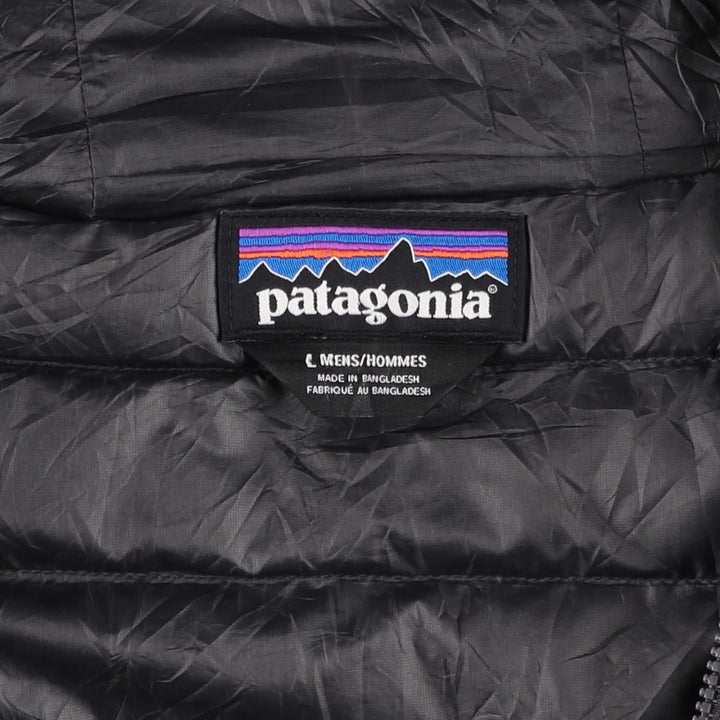 Patagonia Down Sweater Hoodie 84701FA18 Ripstop Hooded Goose Down Jacket, Men's Size L recycled polyester gray type Vintage Second Hand
