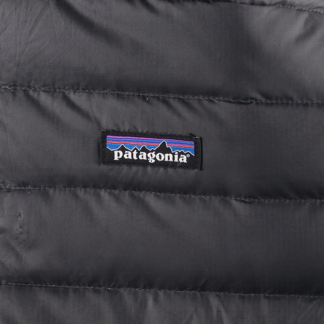 Patagonia Down Sweater Hoodie 84701FA18 Ripstop Hooded Goose Down Jacket, Men's Size L recycled polyester gray type Vintage Second Hand
