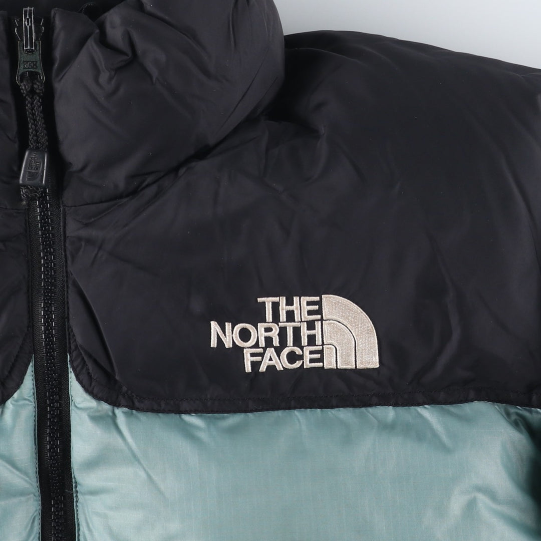90'S The North Face Vintage Goose Down Jacket, Women's Size Medium Nylon Khaki type sage green Vintage Second Hand