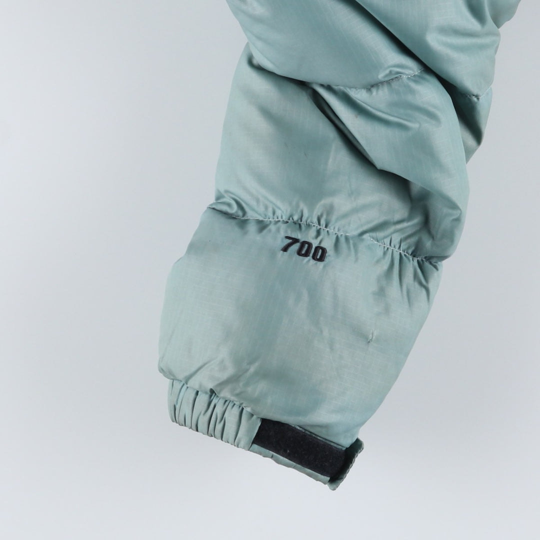 90'S The North Face Vintage Goose Down Jacket, Women's Size Medium Nylon Khaki type sage green Vintage Second Hand