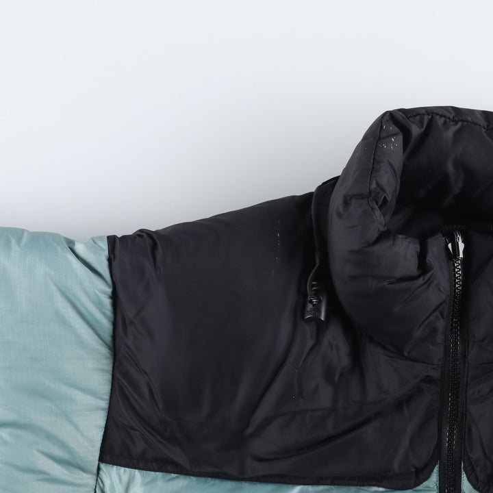 90'S The North Face Vintage Goose Down Jacket, Women's Size Medium Nylon Khaki type sage green Vintage Second Hand