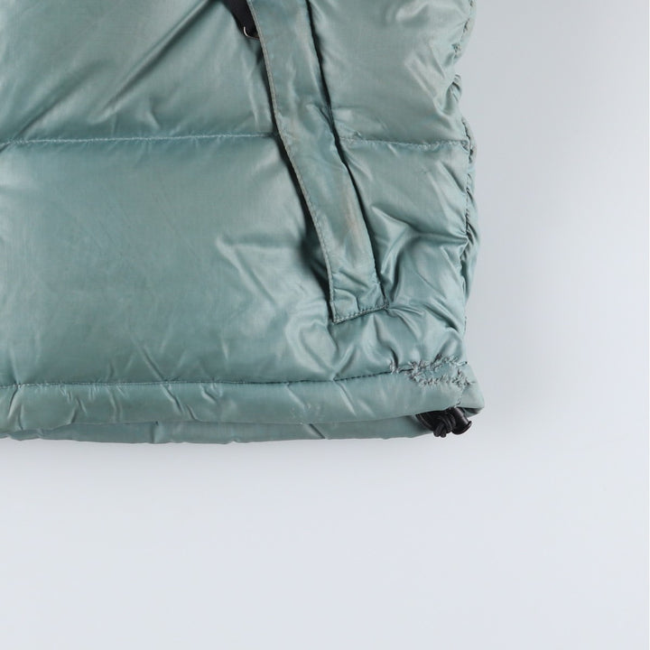 90'S The North Face Vintage Goose Down Jacket, Women's Size Medium Nylon Khaki type sage green Vintage Second Hand