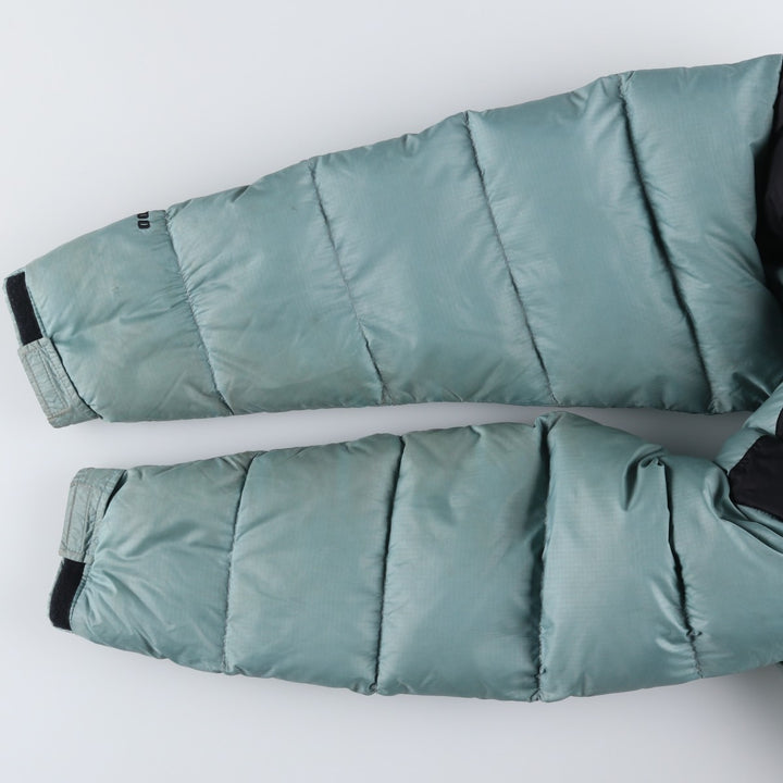 90'S The North Face Vintage Goose Down Jacket, Women's Size Medium Nylon Khaki type sage green Vintage Second Hand
