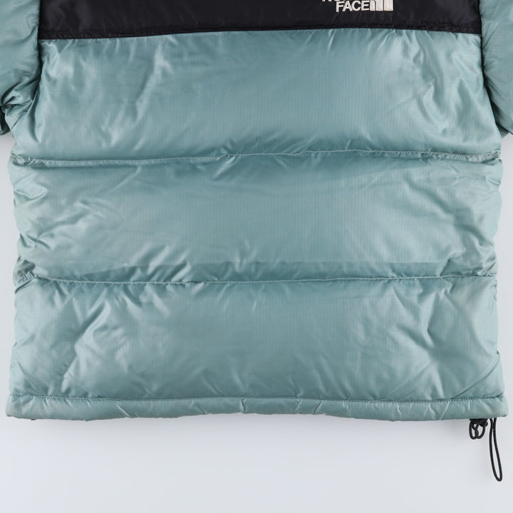 90'S The North Face Vintage Goose Down Jacket, Women's Size Medium Nylon Khaki type sage green Vintage Second Hand