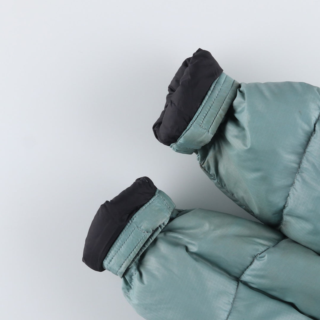 90'S The North Face Vintage Goose Down Jacket, Women's Size Medium Nylon Khaki type sage green Vintage Second Hand