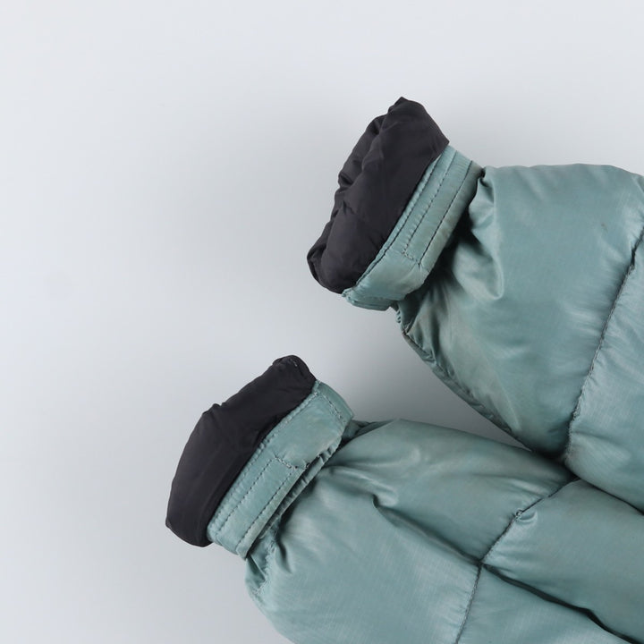 90'S The North Face Vintage Goose Down Jacket, Women's Size Medium Nylon Khaki type sage green Vintage Second Hand