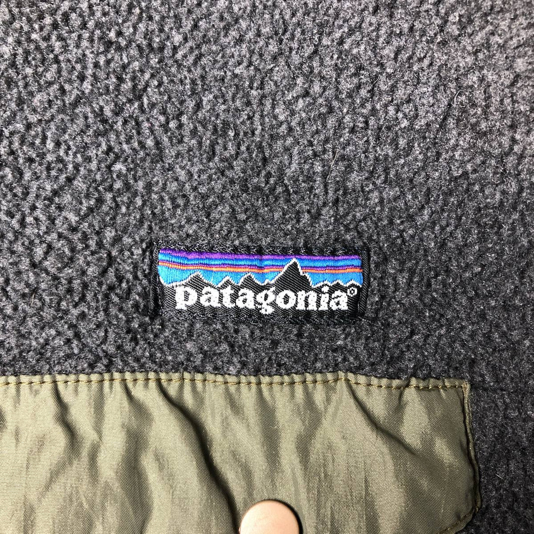 90s-00'S Patagonia Synchilla Half-Snap Fleece Pullover, Made in USA, Men's Size Small unclear gray type Vintage Second Hand