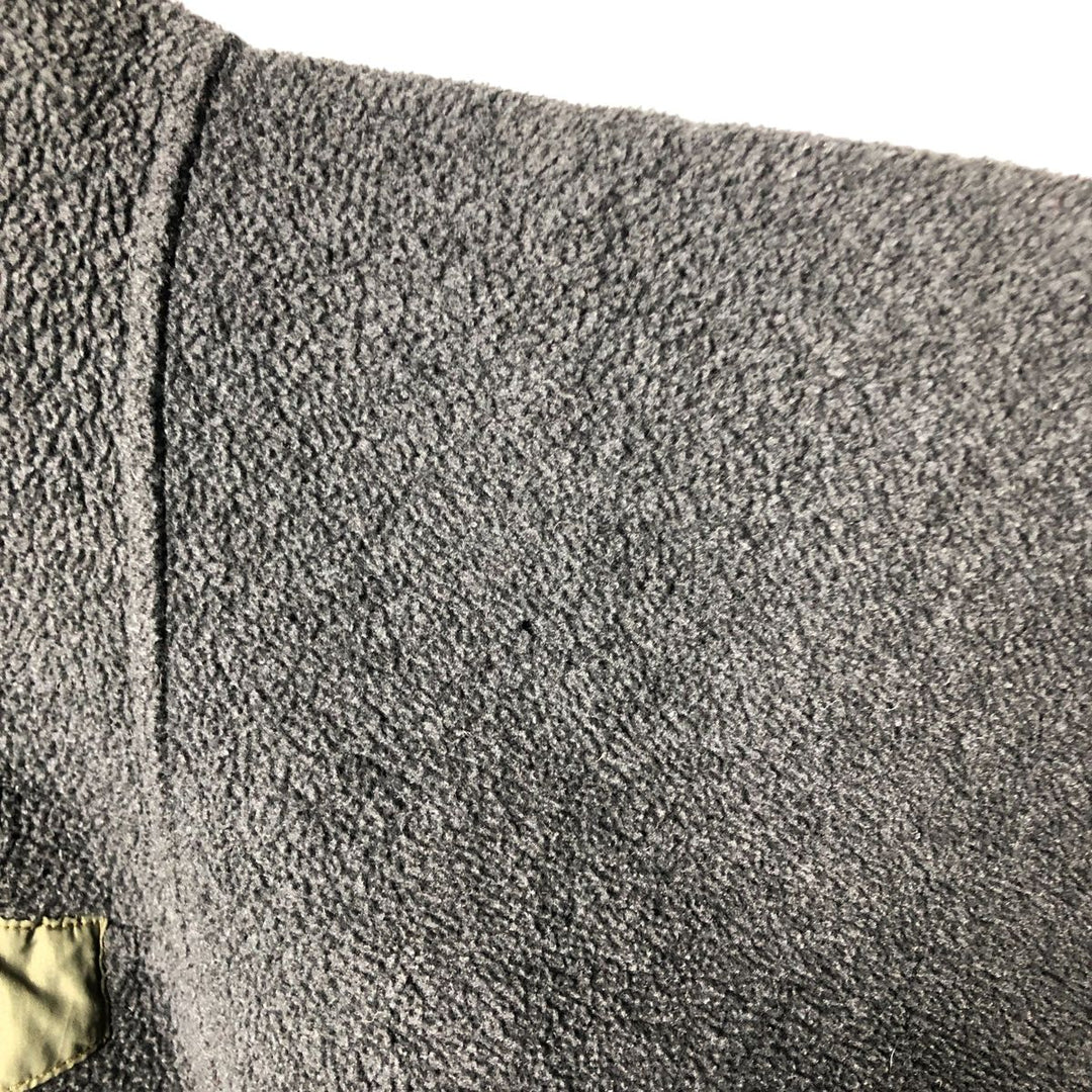 90s-00'S Patagonia Synchilla Half-Snap Fleece Pullover, Made in USA, Men's Size Small unclear gray type Vintage Second Hand